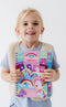 Totum Unicorn sticker puzzel boek stickeren op nummer incl. kleurplaten A5 harde kaft en ringband - sticker by number