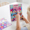 Totum Unicorn sticker puzzel boek stickeren op nummer incl. kleurplaten A5 harde kaft en ringband - sticker by number