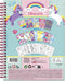 Totum Unicorn sticker puzzel boek stickeren op nummer incl. kleurplaten A5 harde kaft en ringband - sticker by number