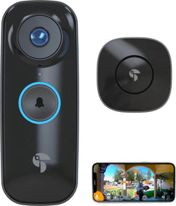 Toucan - Draadloze Video Doorbell Pro - met radarbewegingsdetectie - optie voor bekabeling of batterijvoeding