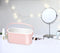 Touch Of Beauty Make Up Organizer met LED Spiegel - Reis Beautycase - 24,1 x 10,4 x 11,7CM - Verstelbaar LED-Licht - Incl. USB-Oplaadkabel - Kunststof - Roze