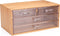Touch Of Beauty Opbergbox - Make Up Organizer - Bamboe Organizer - 4 Transparante Lades - 13.8 x 23.7 x 11 cm - Bamboe/ Kunststof