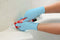 TouchNTuff® 92-670 - Nitril Wegwerp Handschoenen, Latexvrij, Poedervrij, L, Blauw, 100 stuks (0.11-0.13mm)