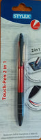 Touchscreen 3 kleuren balpen 2 in1 30312