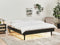 TOUCY - Bed met LED - Zwart - 160 x 200 cm - Rubberhout