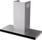 ETNA AB791RVS - Wandschouw afzuigkap - 632 m³/h - RVS met zwart glasdesign