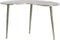 Light & Living Organische Bijzettafel Linos - 67 x 49cm - Nikkel