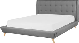 TOURS - Tweepersoonsbed - Grijs - 160 x 200 cm - Polyester