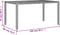 vidaXL Tuintafel met acaciahouten blad 150x90x75 cm poly rattan grijs