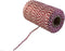 Touw katoen 45meter 50gr rood/wit