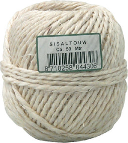 Touw sisaltouw 2-draads ر3mm 200gr ca 50m | 10 stuks