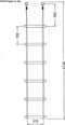 Touwladder met 6 sporten diam. 3,5x40 cm lengte 220 cm pp-touw