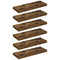Woltu Zwevende Wandplank - Stevig Houten Boekenkast - 100 x 23 x 3,8 cm - Vintage Bruin