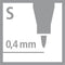 STABILO Write-4-All - Permanent Marker - Superfine 0,4 mm - Zwart - per stuk