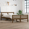vidaXL - Bedframe - massief - hout - honingbruin - 120x190 - cm