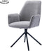 Tower living Amaro swivel armchair - fabric Nature color 452 Blue grey