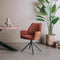 Tower living Amaro swivel armchair - fabric Nature color 500 Pearl copper