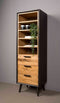 Tower living Bresso - Bookcase 3 drws. + 5 niches - 55