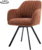 Tower living Bruno swivel armchair - fabric Nature 500 Pearl copper