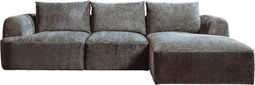Tower living canterbury 2,5-al + chaise r - mona 464 cement grey