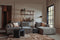 Tower living canterbury 2,5-al + chaise r - mona 464 cement grey