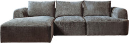 Tower living canterbury 2,5-ar + chaise l - mona 464 cement grey