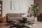 Tower living derby 2,5-al/ar + chaise r/l - lara 005 pale brown