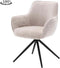 Tower living Fondo swivel armchair - fabric Mona 110 Sand