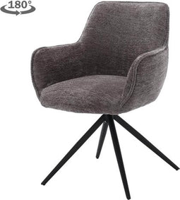 Tower living Fondo swivel armchair - fabric Mona 464 Cement Grey