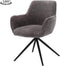 Tower living Fondo swivel armchair - fabric Mona 464 Cement Grey