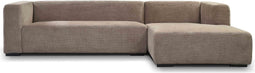Tower living glasgow 2,5-al + chaise r - enjoy 431 beige grey