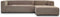 Tower living glasgow 2,5-al + chaise r - enjoy 431 beige grey