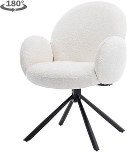 Tower living Imola swivel armchair - fabric Ascot 1 White