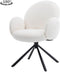 Tower living Imola swivel armchair - fabric Ascot 1 White