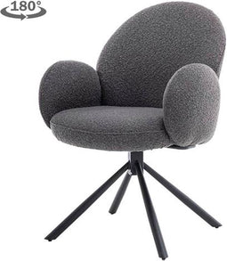 Tower living Imola swivel armchair - fabric Ascot 5 Anthracite