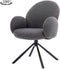 Tower living Imola swivel armchair - fabric Ascot 5 Anthracite