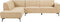 Tower living Leeds 2,5-AR + Ottoman L - City 120 Beige
