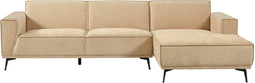 Tower living Leeds 2,5-seater AL + Chaise Lounge R Beige
