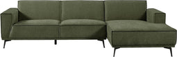 Tower living Leeds 2,5-seater AL + Chaise Lounge R Bottle Green