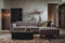 Tower living Leeds 2,5-seater AL + Chaise Lounge R Moss Grey