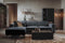 Tower living Leeds 2,5-seater AR + Chaise Lounge L Black Blue