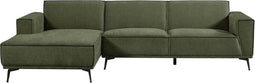 Tower living Leeds 2,5-seater AR + Chaise Lounge L Bottle Green