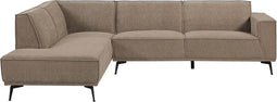 Tower living Leeds 2,5-seater AR + Ottoman L Moss Grey