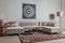 Tower living Leeds Chaise Lounge L + 2,5 seater no arm - Ottoman R Beige