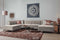 Tower living Leeds Chaise Lounge R + 2,5 seater no arm - Ottoman L Beige