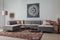 Tower living Leeds Chaise Lounge R + 2,5 seater no arm - Ottoman L Moss Grey