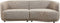 Tower living Leicester Bench Round Right 2,4 Cement grey
