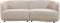 Tower living Leicester Bench Round Right 2,4 Ivory