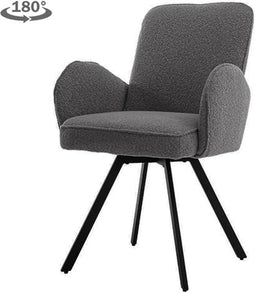 Tower living Livo swivel armchair - fabric Ascot 5 Anthracite