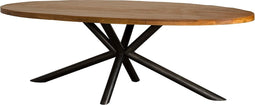 Tower living Selva mango oval diningtable top 1,5 / 2,5 - 200